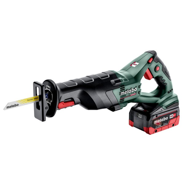 Metabo Akku-Säbelsäge SSE 18 LTX BL metaBOX 145 L - 18V 2x8Ah LiHD + ASC 145