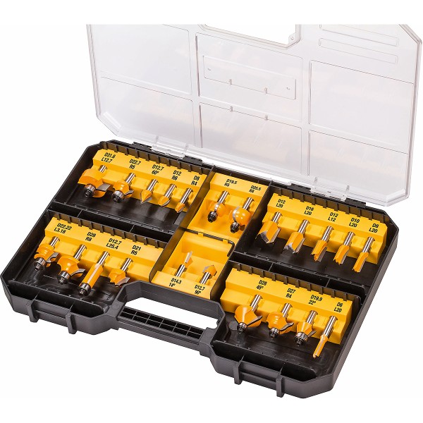 DEWALT Fräser-Set 22-tlg