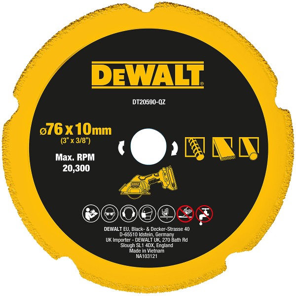 DEWALT Diamanttrennscheibe für DCS438 Multi-Material