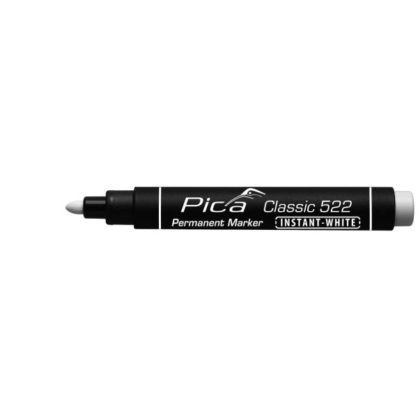 Pica Classic Permanent Marker Instant White, 1-4mm