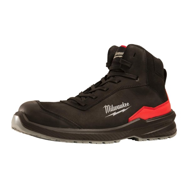 Milwaukee FLEXTRED S3S Sicherheits-Schnürstiefel Leder schwarz